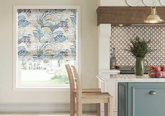 Maggie, Teal - Roman Blind - Image 3